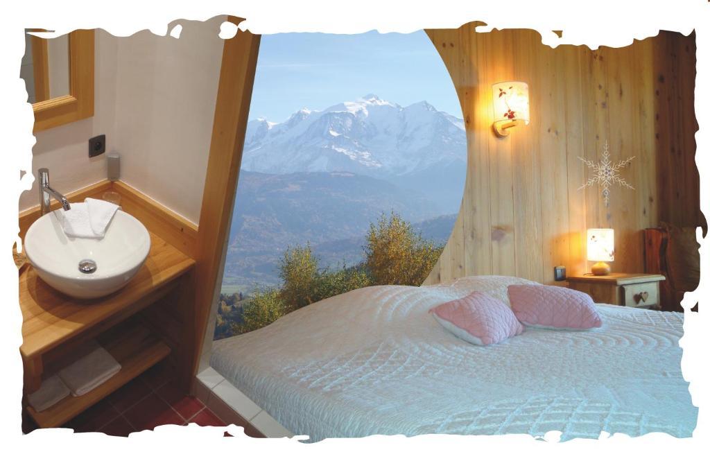 فيلا سالونشفي La Joubarbe Au Balcon Du Mont-Blanc الغرفة الصورة